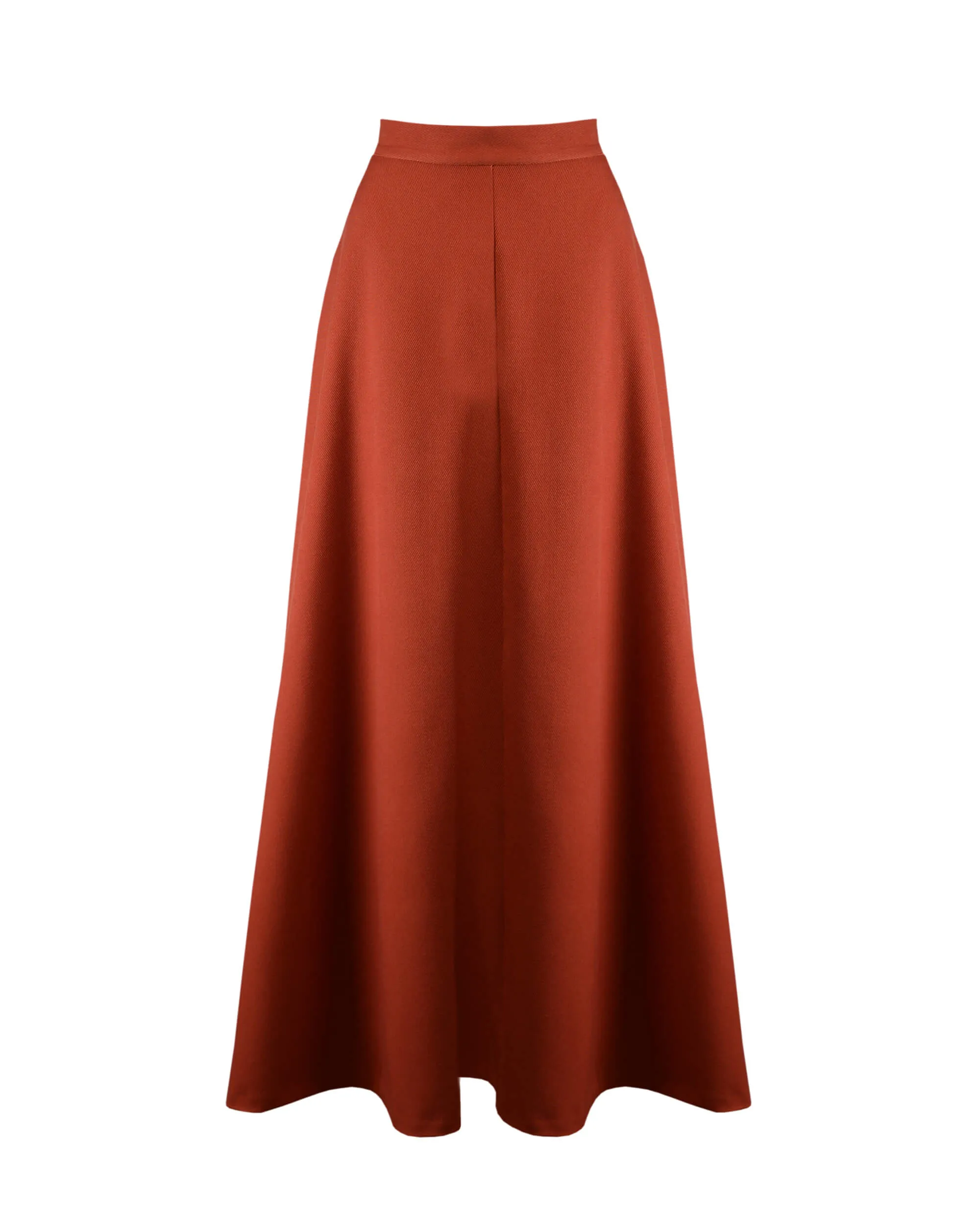 70s Maxi Skirt - Burnt Orange