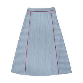 A-Line Striped Maxi SKirt