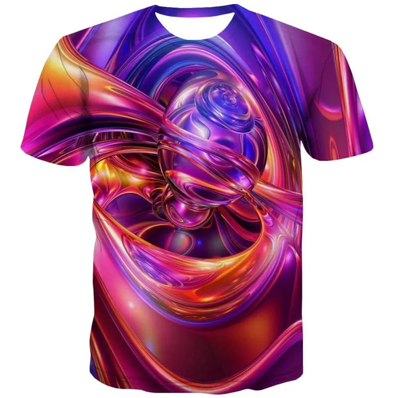 abstract t shirt  Print clothes personality  fun geometric colorful art art costume Cool man