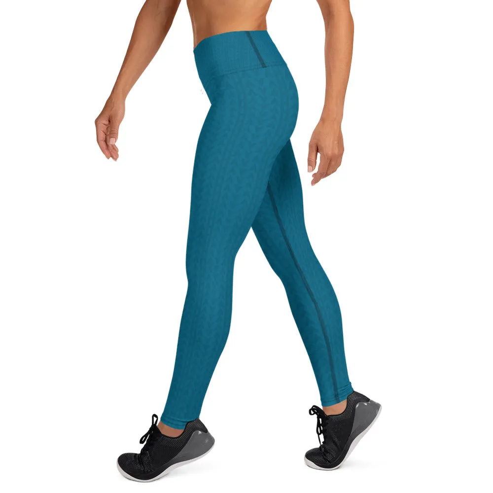 Aegean Blue High Waist Leggings