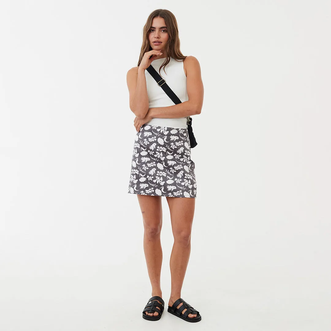 AFENDS Womens Bayley - Mini Skirt - Steel