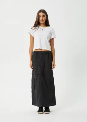 AFENDS Womens Instinct - Zip Off Maxi Skirt - Black