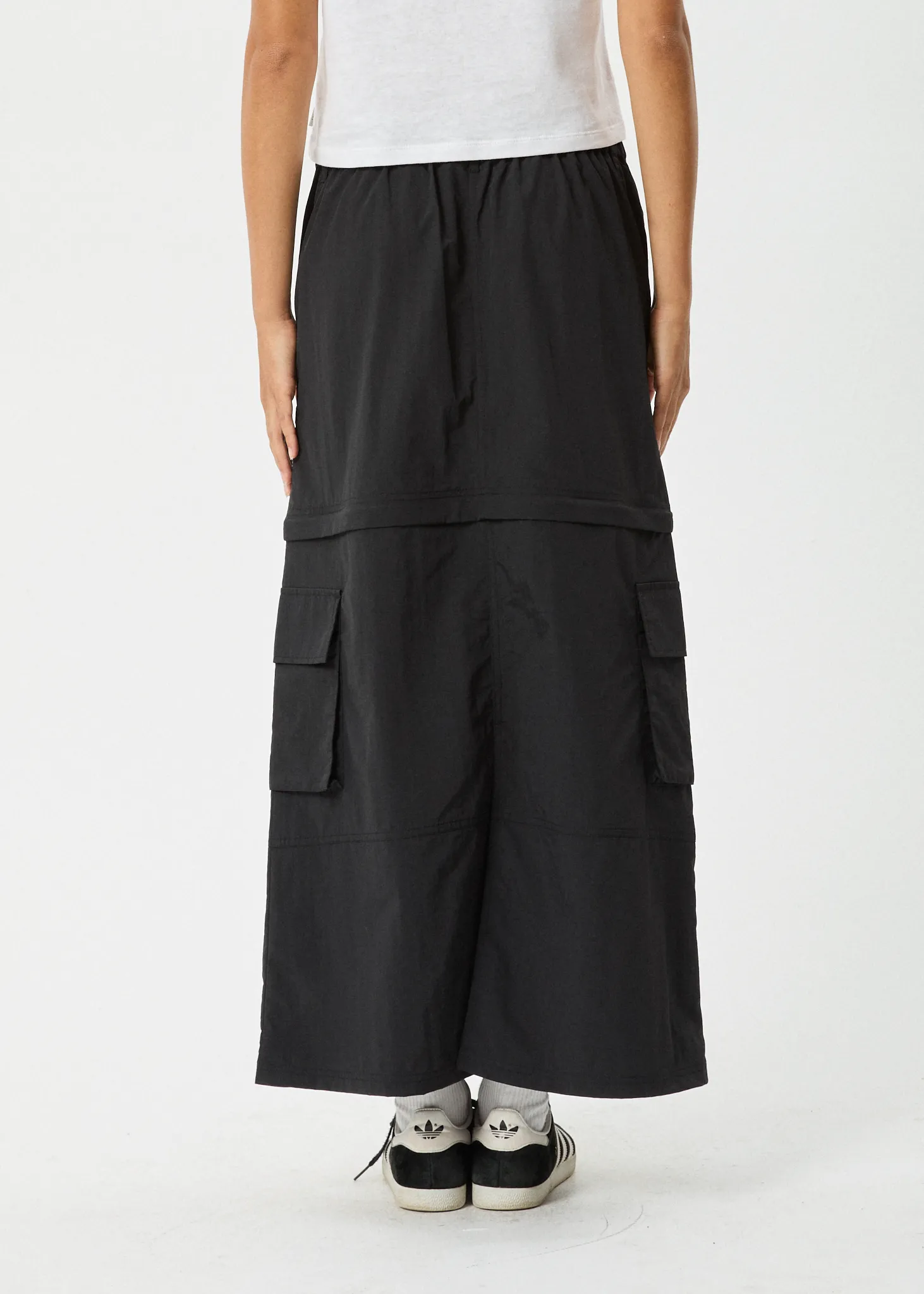 AFENDS Womens Instinct - Zip Off Maxi Skirt - Black