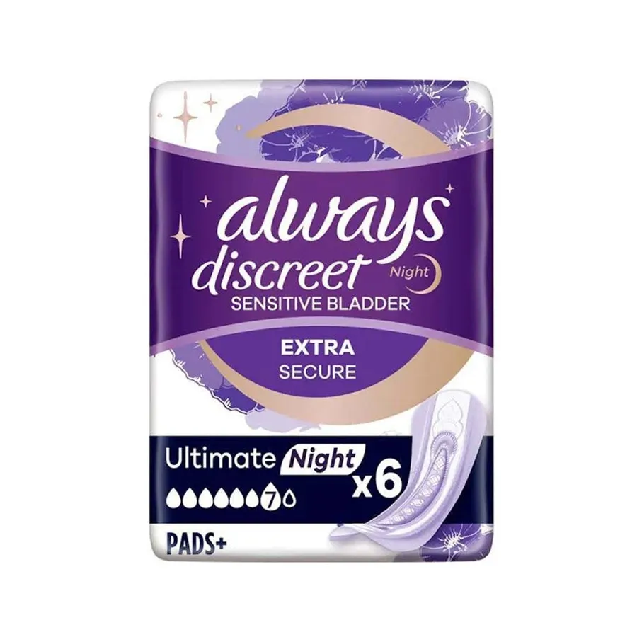 Always Discreet Maxi Night Pads (6 Pack)