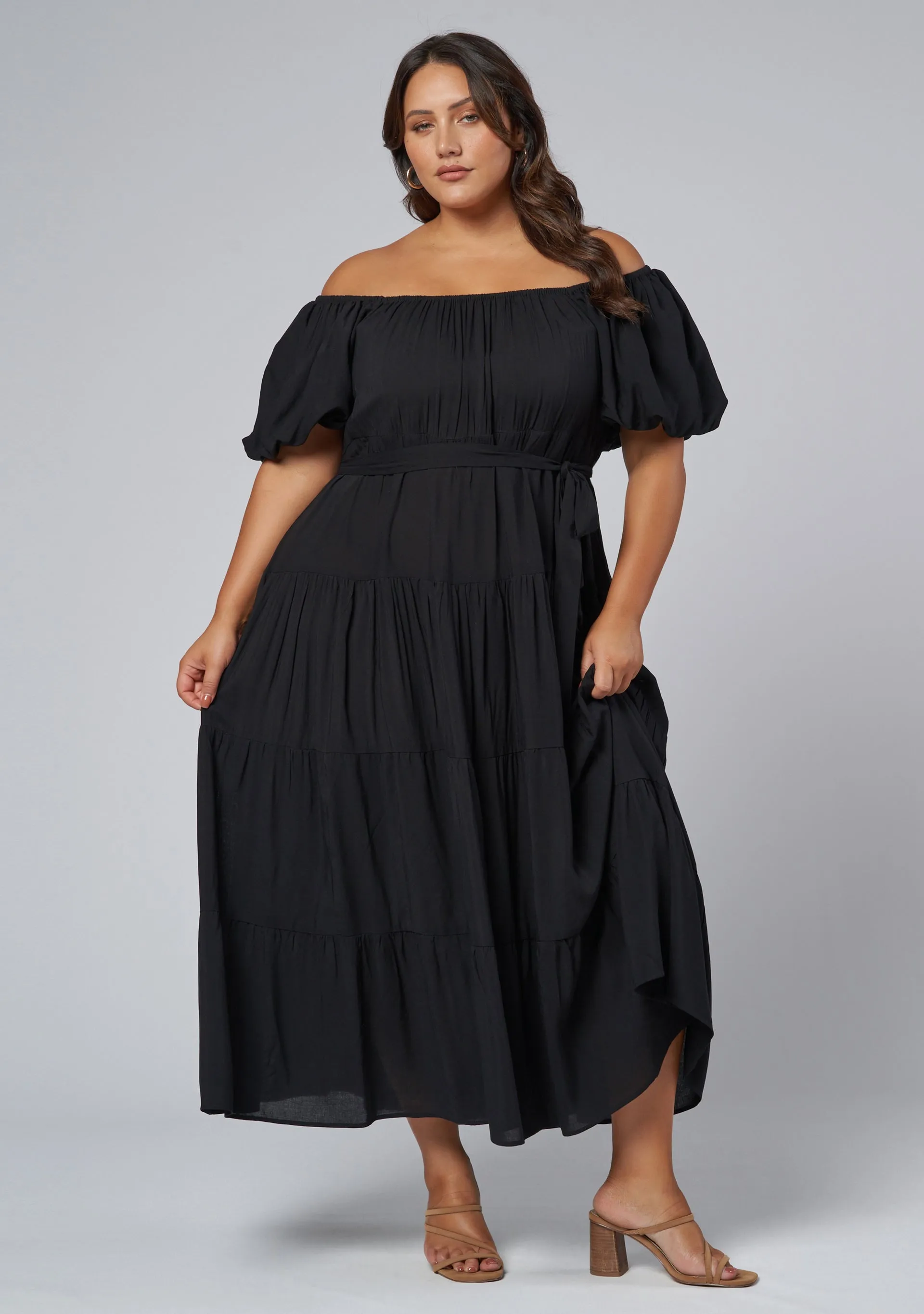 Amelia Tiered Midi Dress