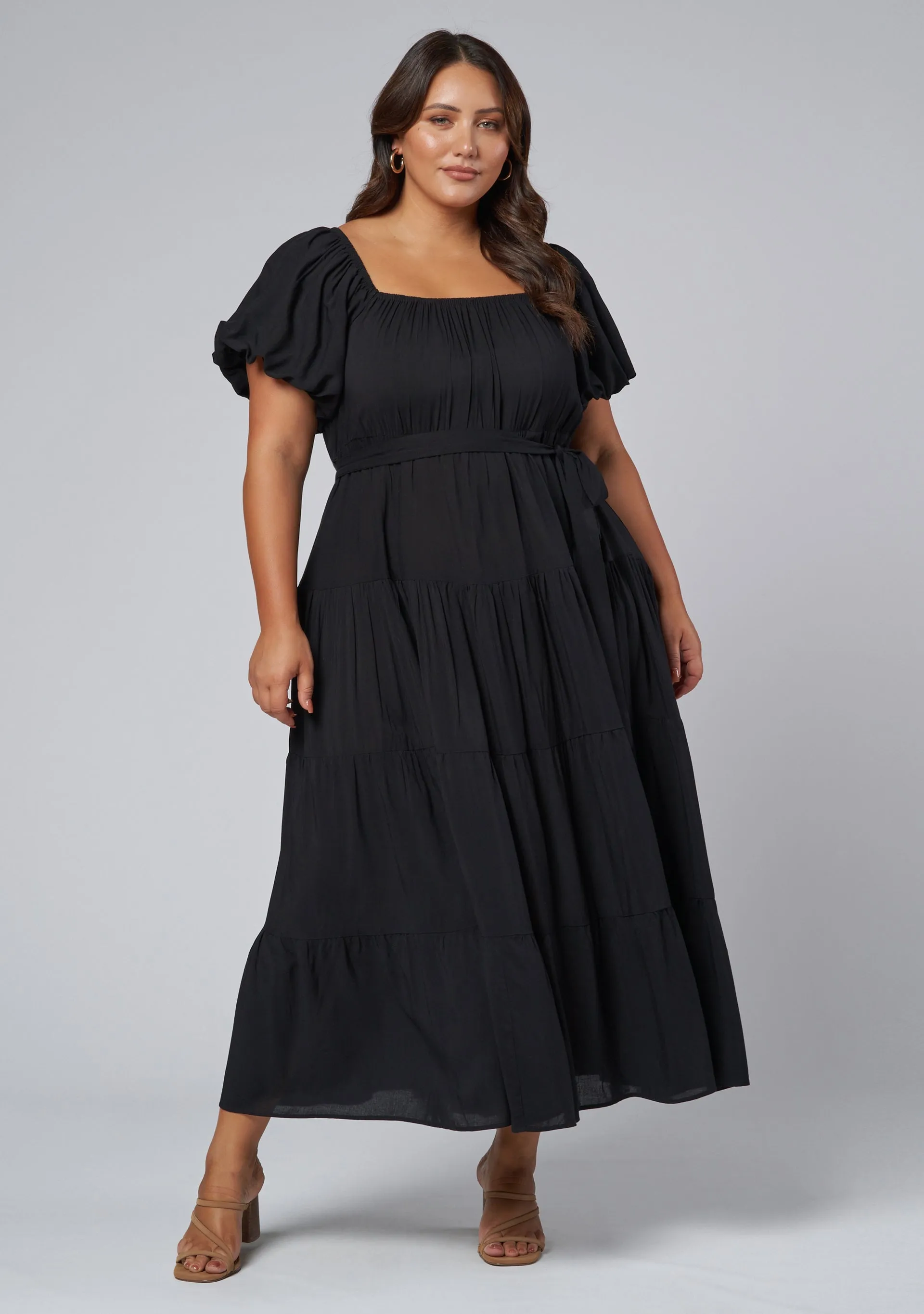 Amelia Tiered Midi Dress