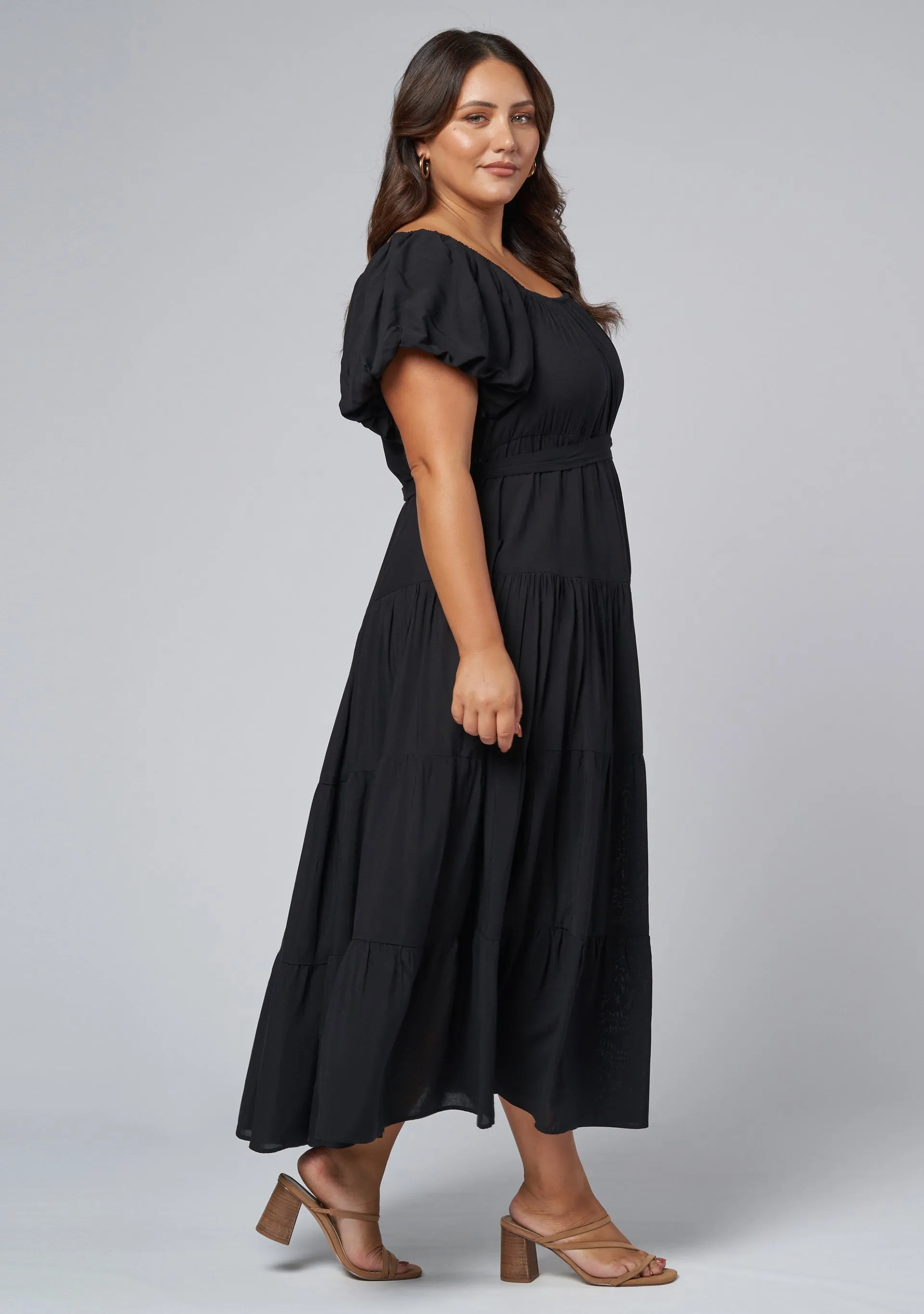 Amelia Tiered Midi Dress