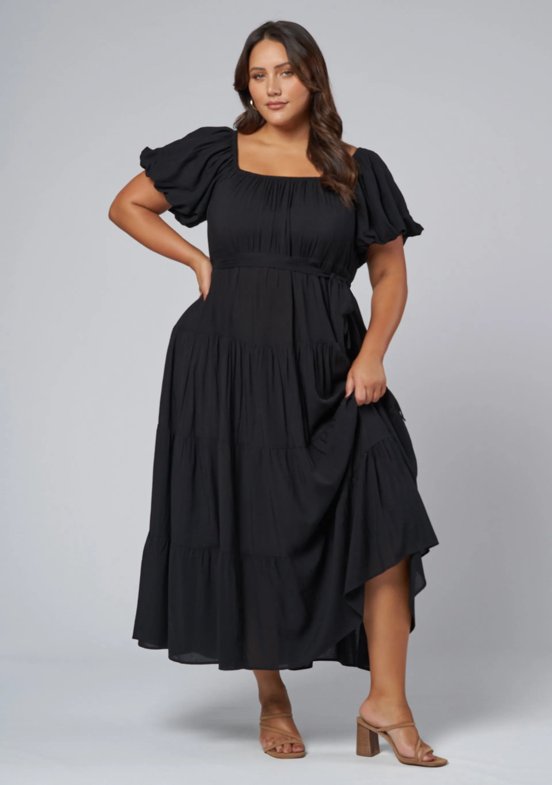 Amelia Tiered Midi Dress