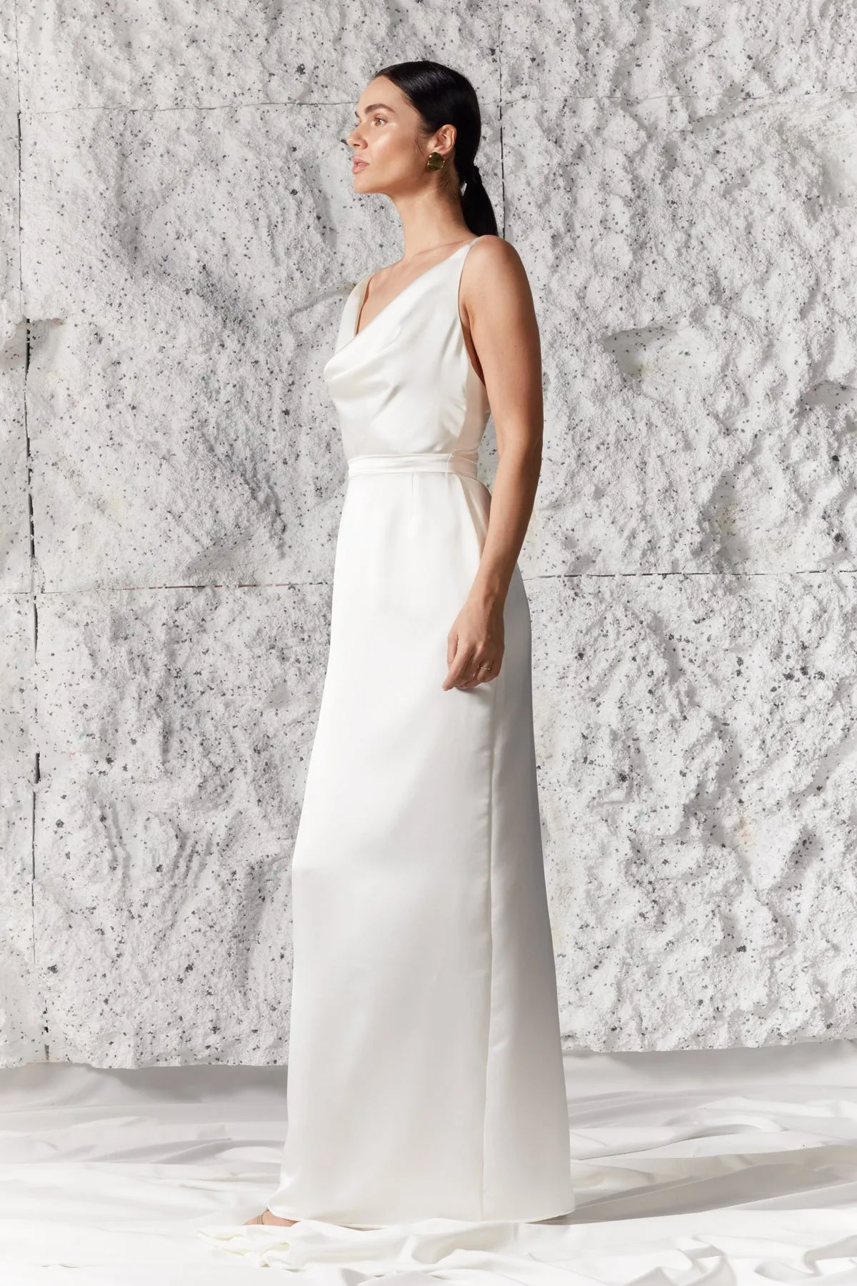 AMILA open back maxi bridal dress