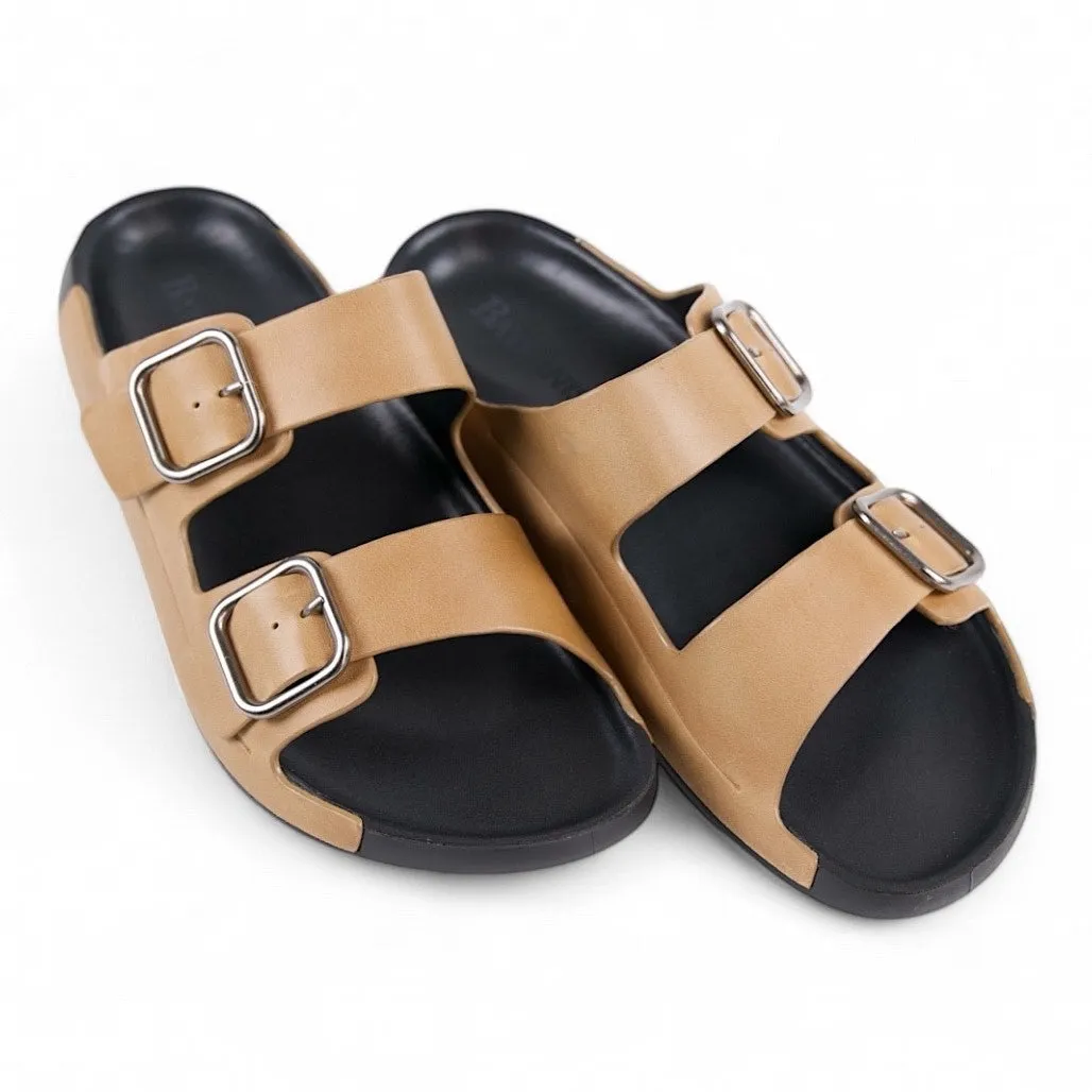 Anetos  Stone Leather Sandals