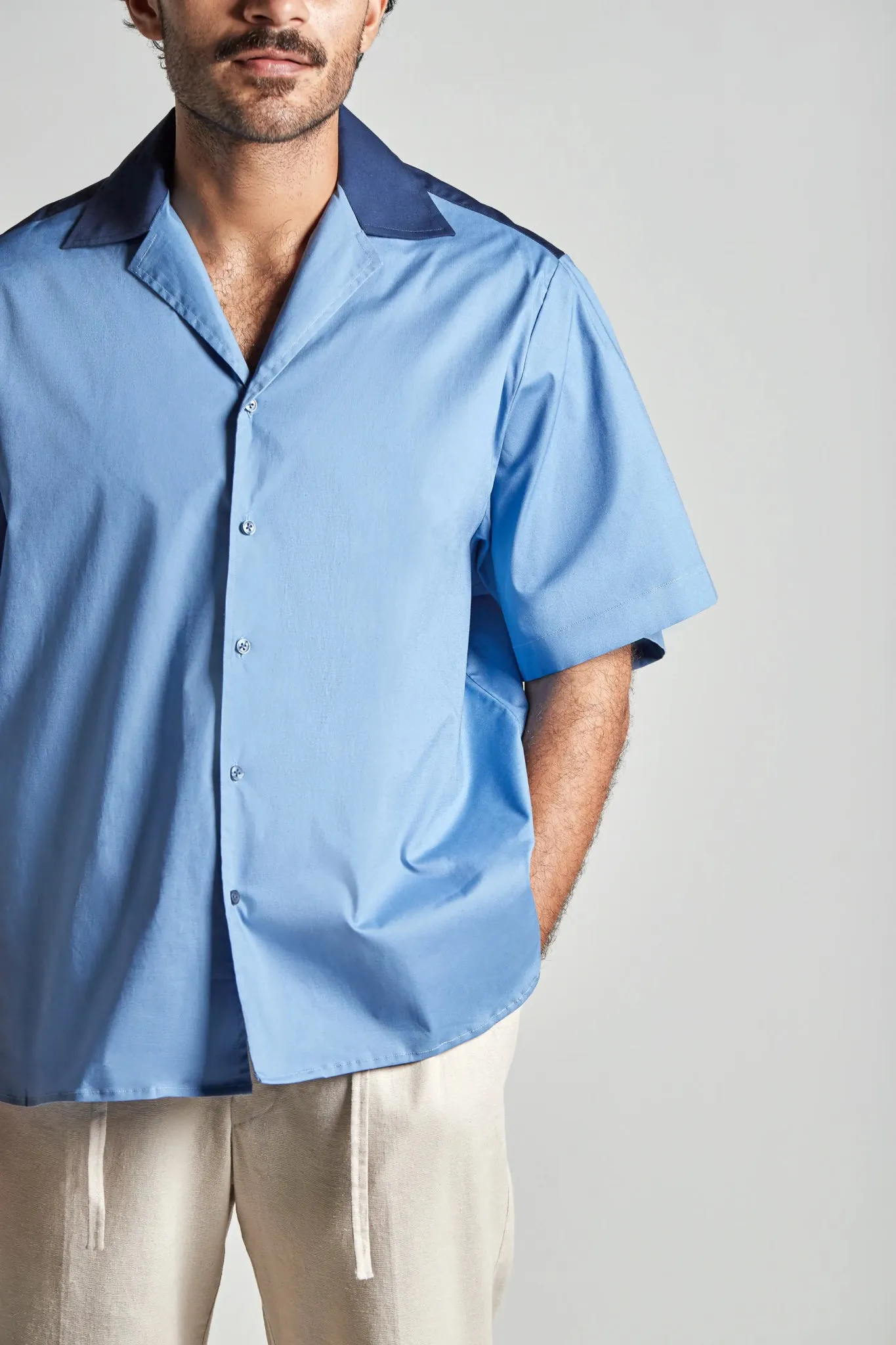 Aquamarine Two Toned Shirt