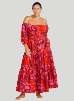 Artesands: Les Fauves Handel Long Maxi Dress Red