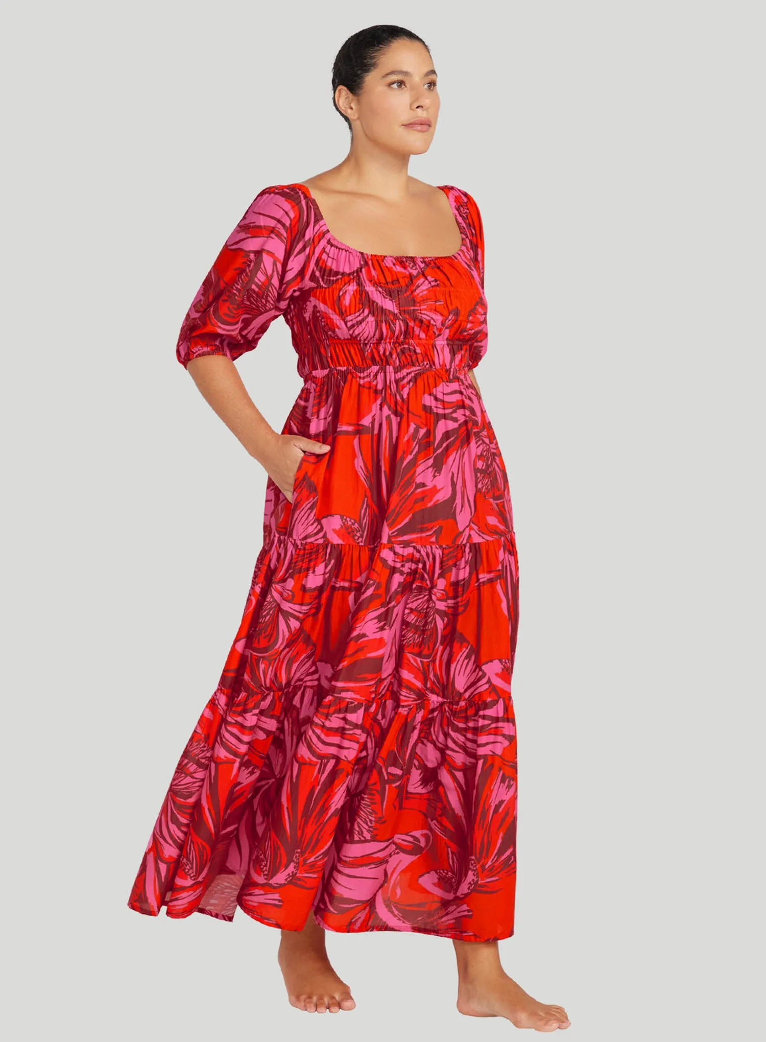 Artesands: Les Fauves Handel Long Maxi Dress Red