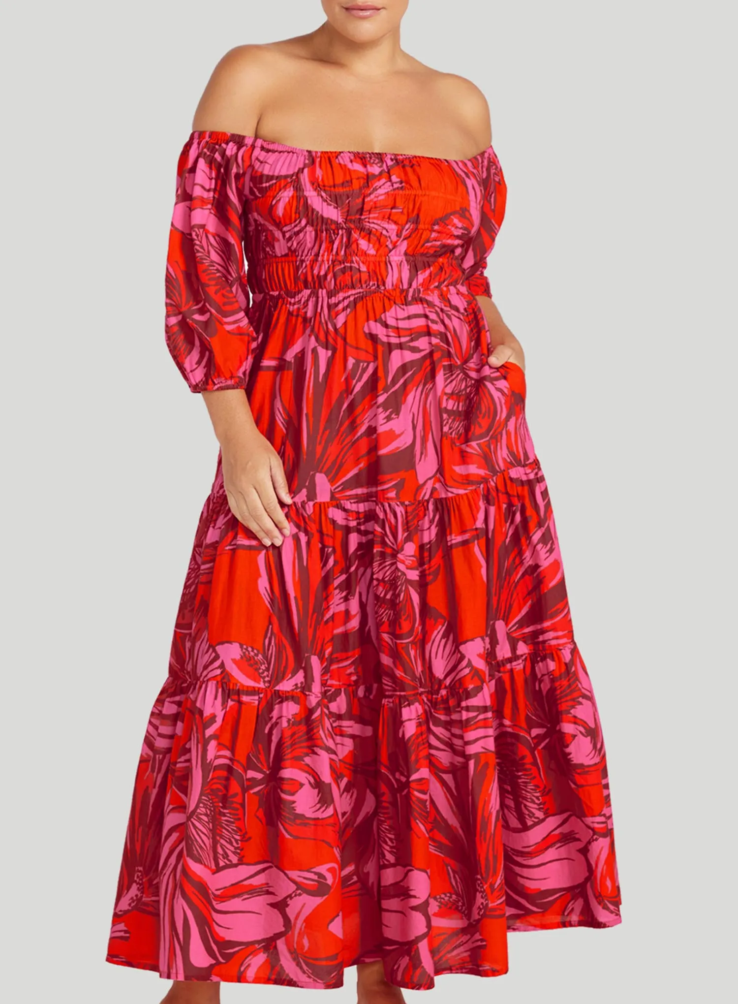 Artesands: Les Fauves Handel Long Maxi Dress Red