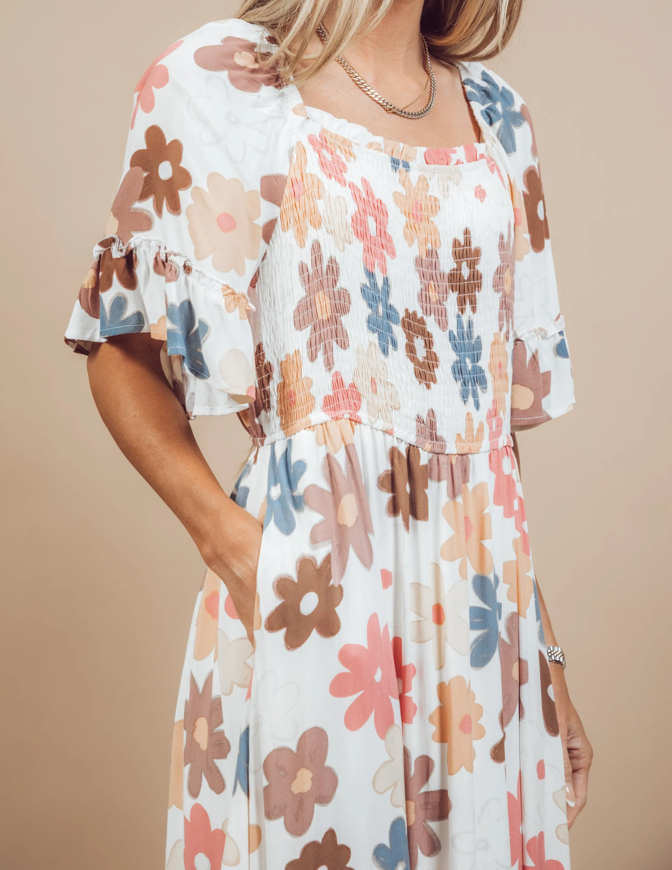 Azariah Floral Midi Dress