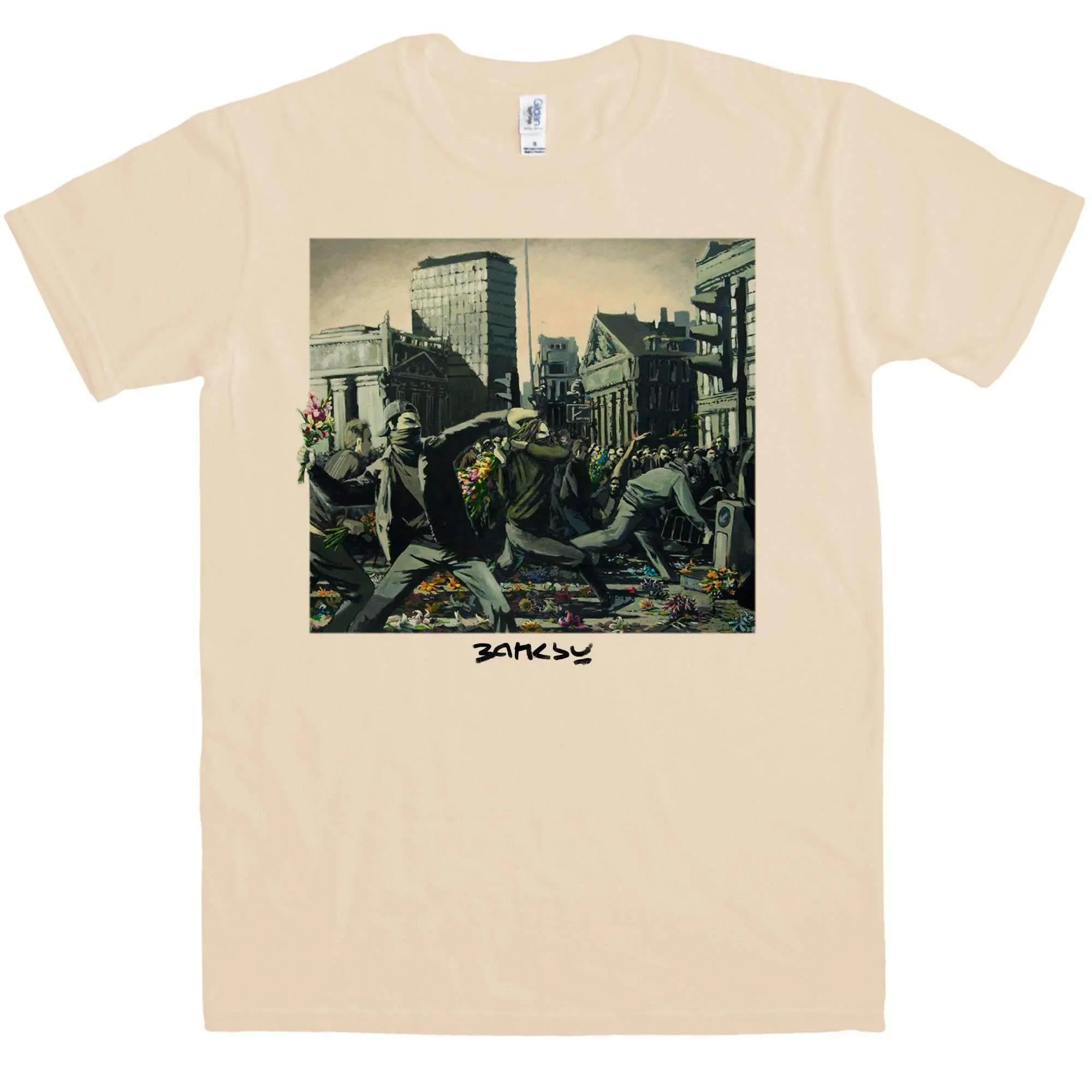 Banksy Riot Painting T-Shirt