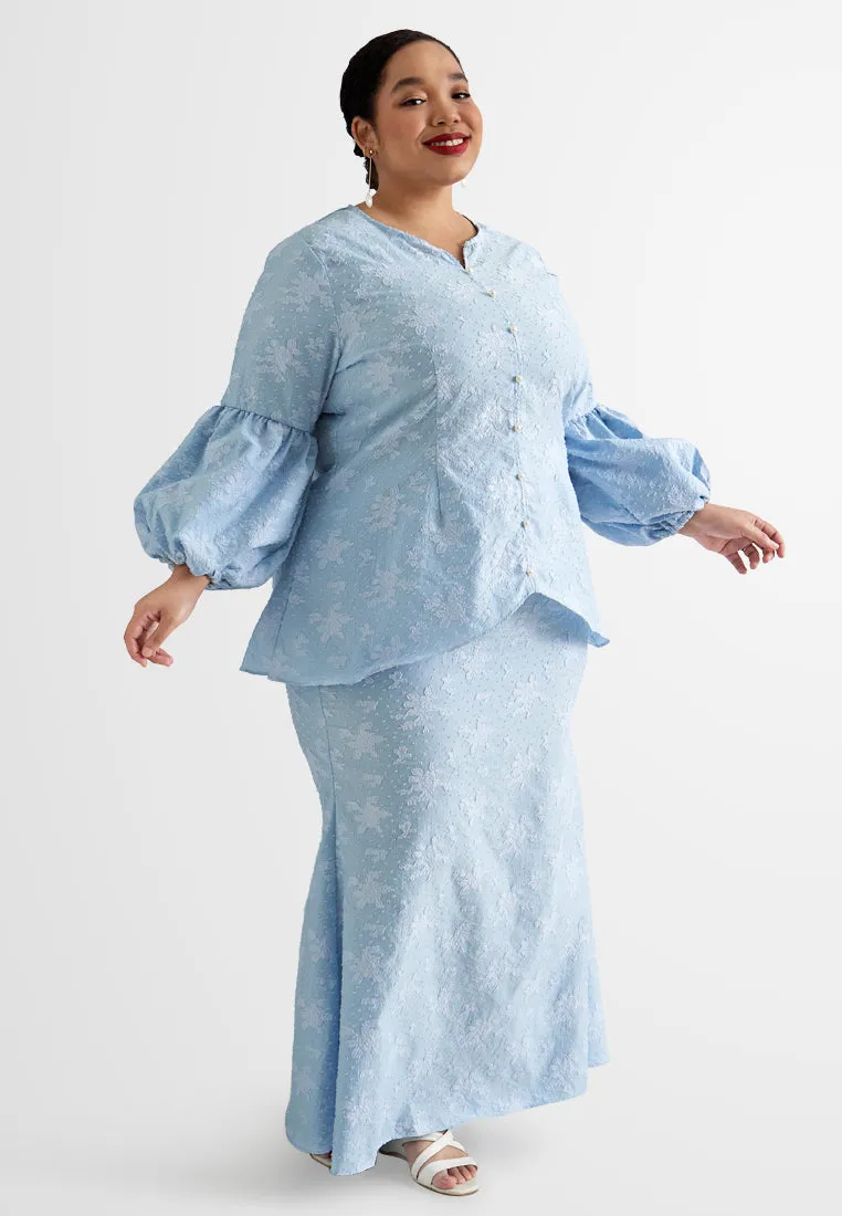 Basilah Soft Organza Balloon Sleeve Kurung