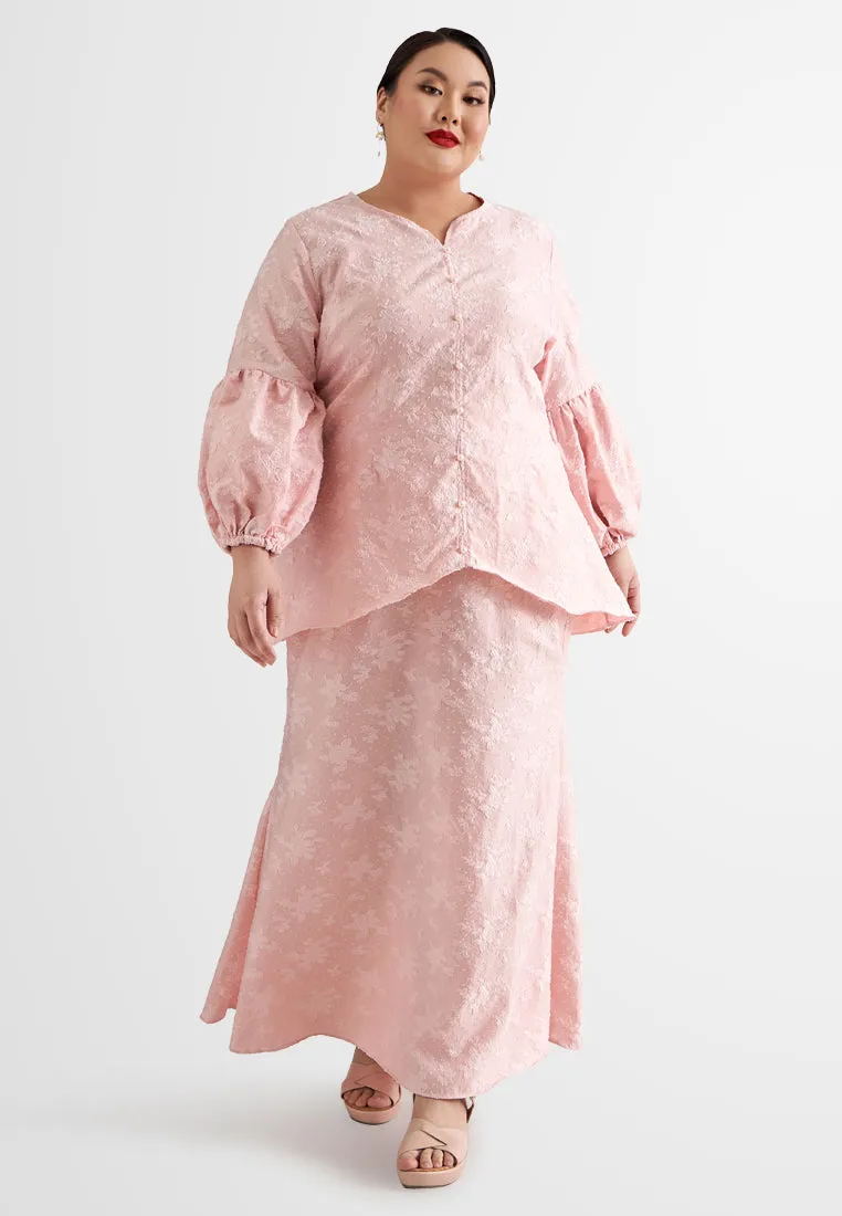 Basilah Soft Organza Balloon Sleeve Kurung