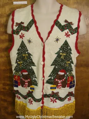 Best 80s Tacky Horrible Ugly Christmas Sweater Vest