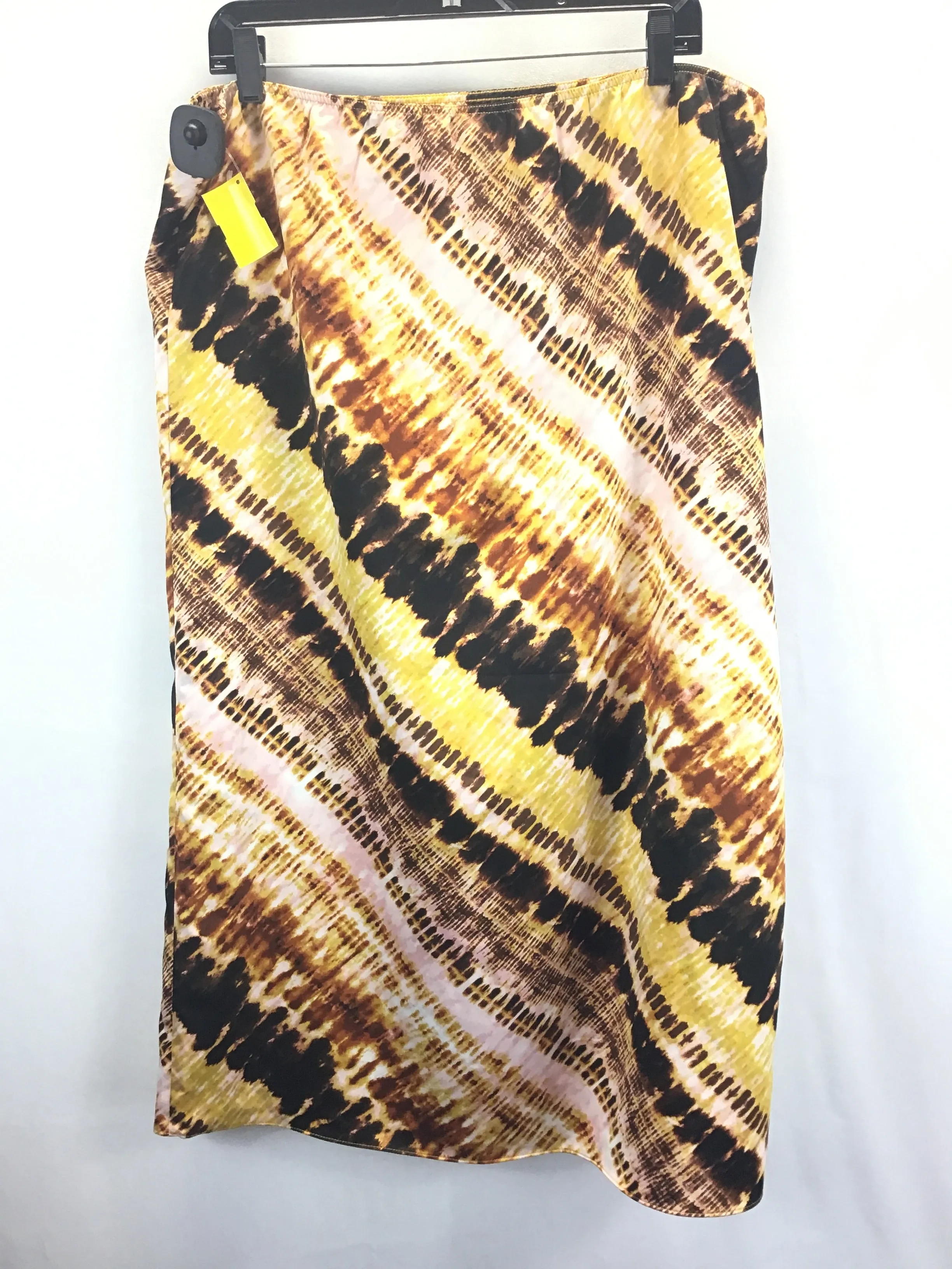 Black & Yellow Skirt Maxi Marc New York, Size Xl