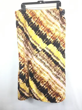 Black & Yellow Skirt Maxi Marc New York, Size Xl