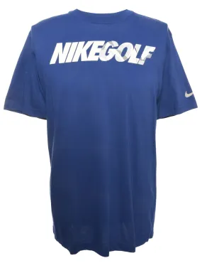 Blue Nike Golf Printed T-shirt - M