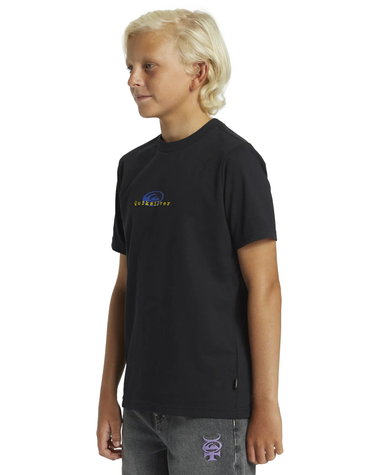 Boys Thermal Logo T-Shirt in Black