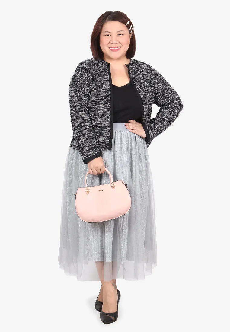 Bradshaw Bling Bling Midi Tutu Skirt - Light Grey