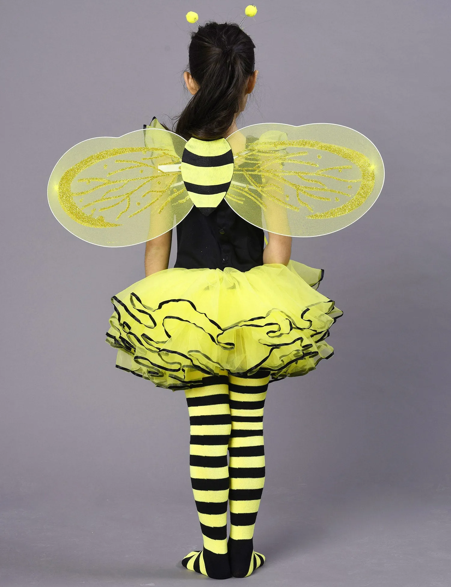 Bumble Bee Costume, Princess Fancy Dress Up(Tutu, Wings, Antenna)