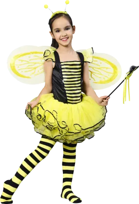 Bumble Bee Costume, Princess Fancy Dress Up(Tutu, Wings, Antenna)