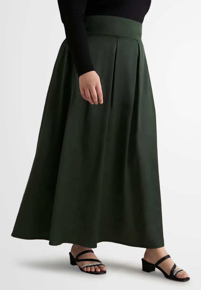 Carlita Elegant Party Satin Skirt