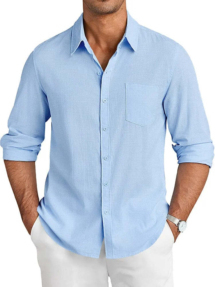 Casual Linen Textured Shirt (US Only)