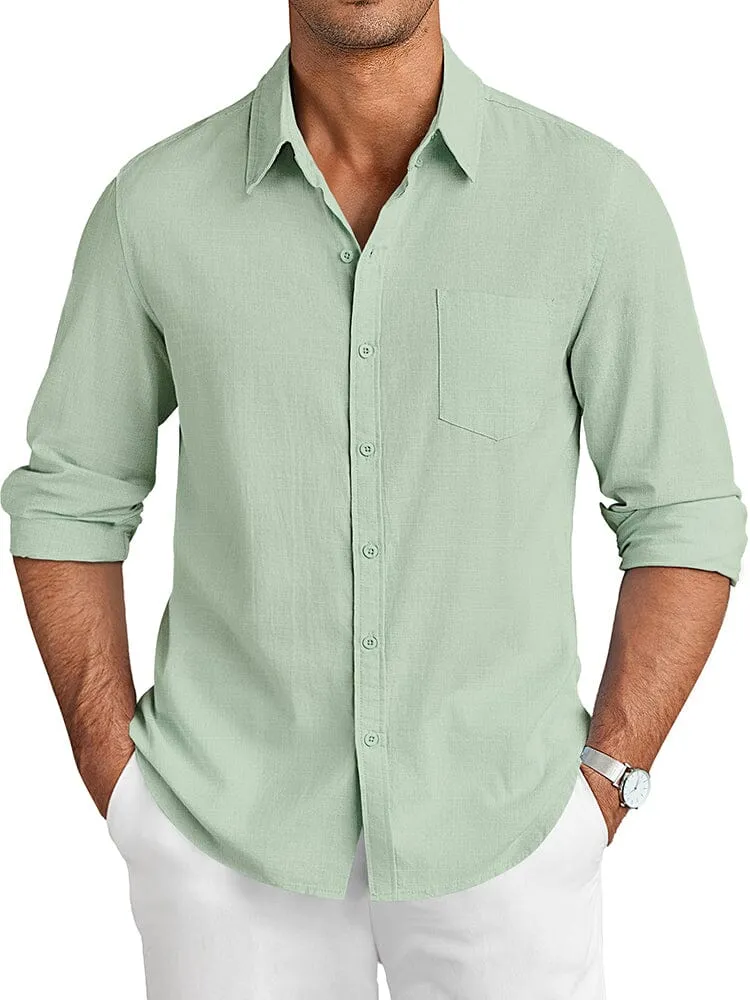 Casual Linen Textured Shirt (US Only)