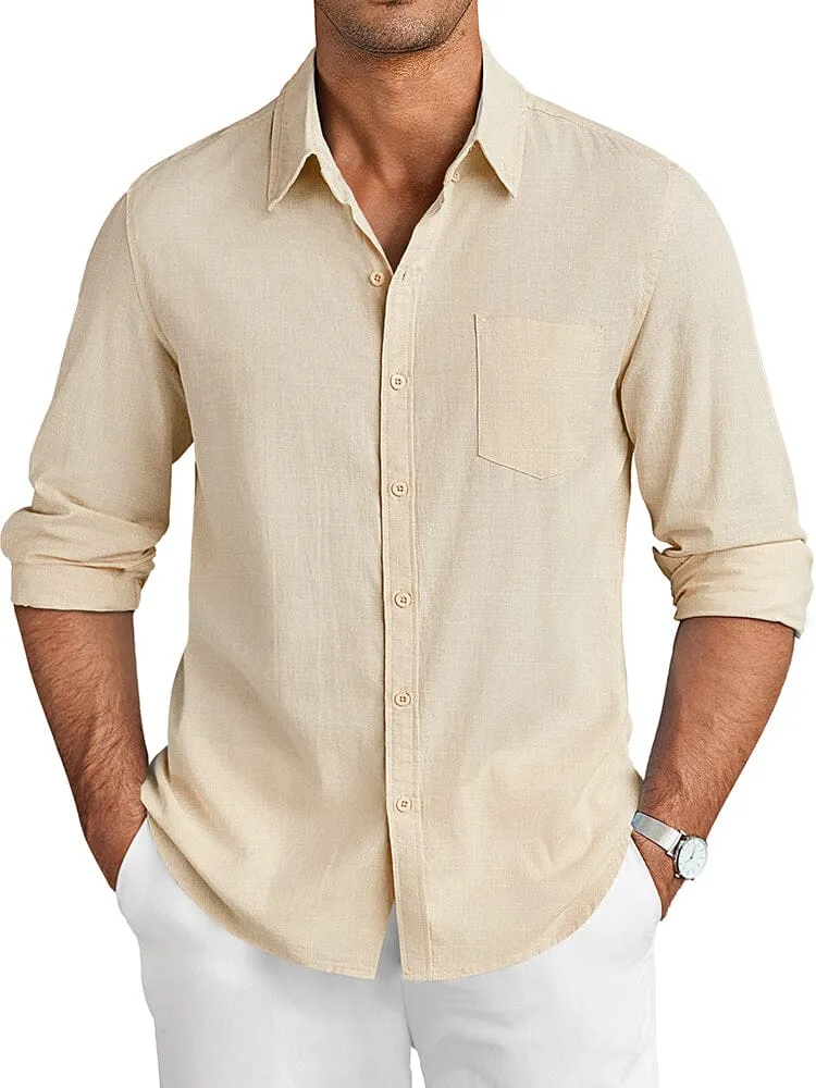 Casual Linen Textured Shirt (US Only)