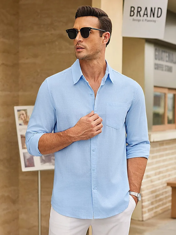 Casual Linen Textured Shirt (US Only)