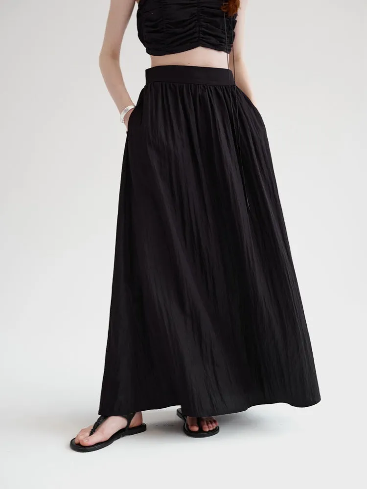 Casual Pleated Skirt