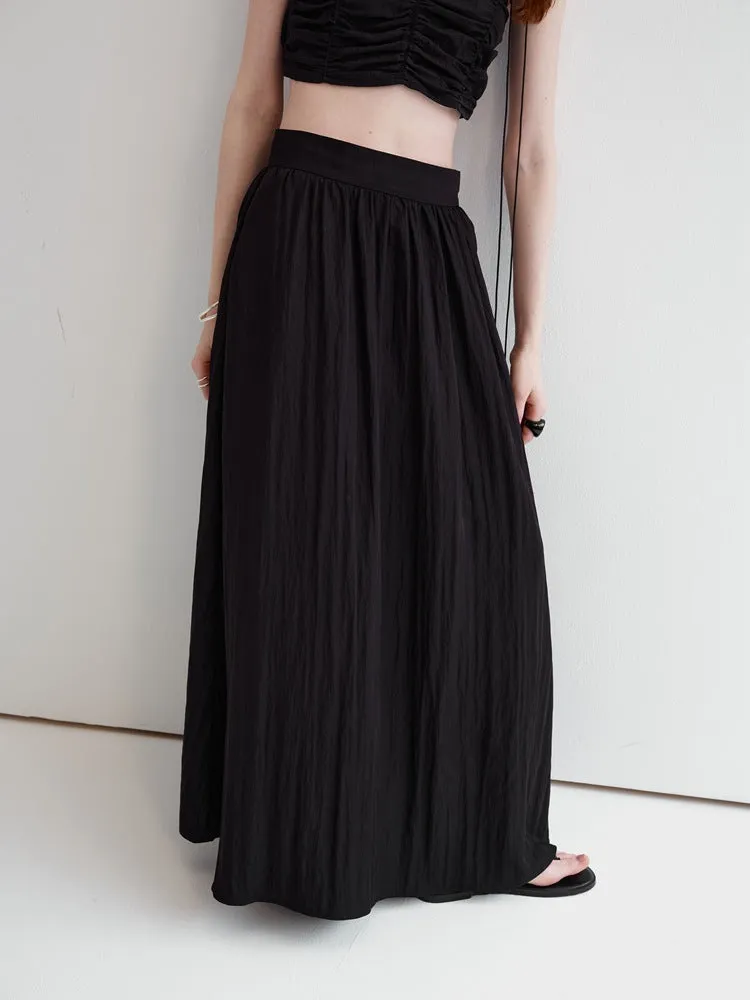 Casual Pleated Skirt