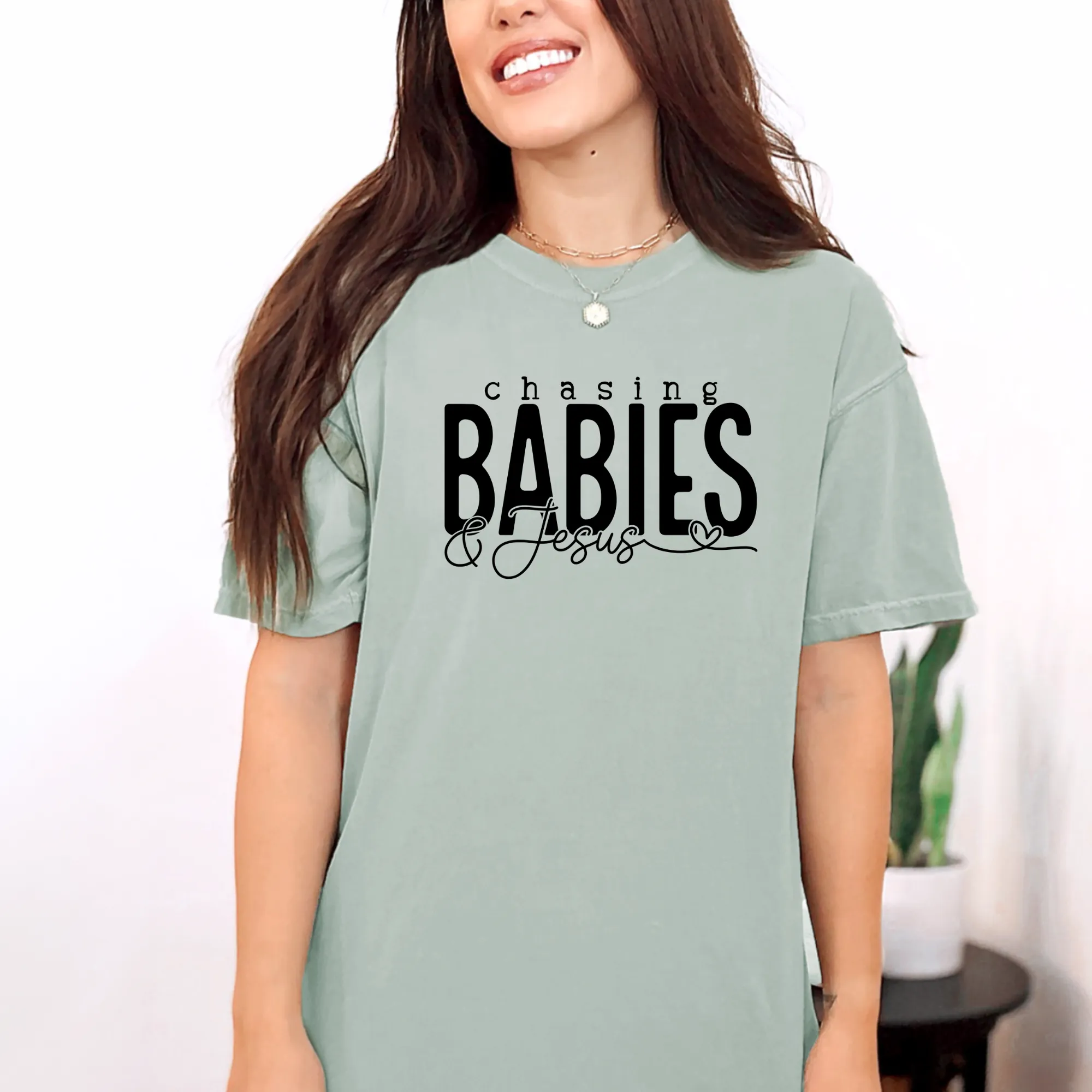 Chasing Babies and Jesus Shirt