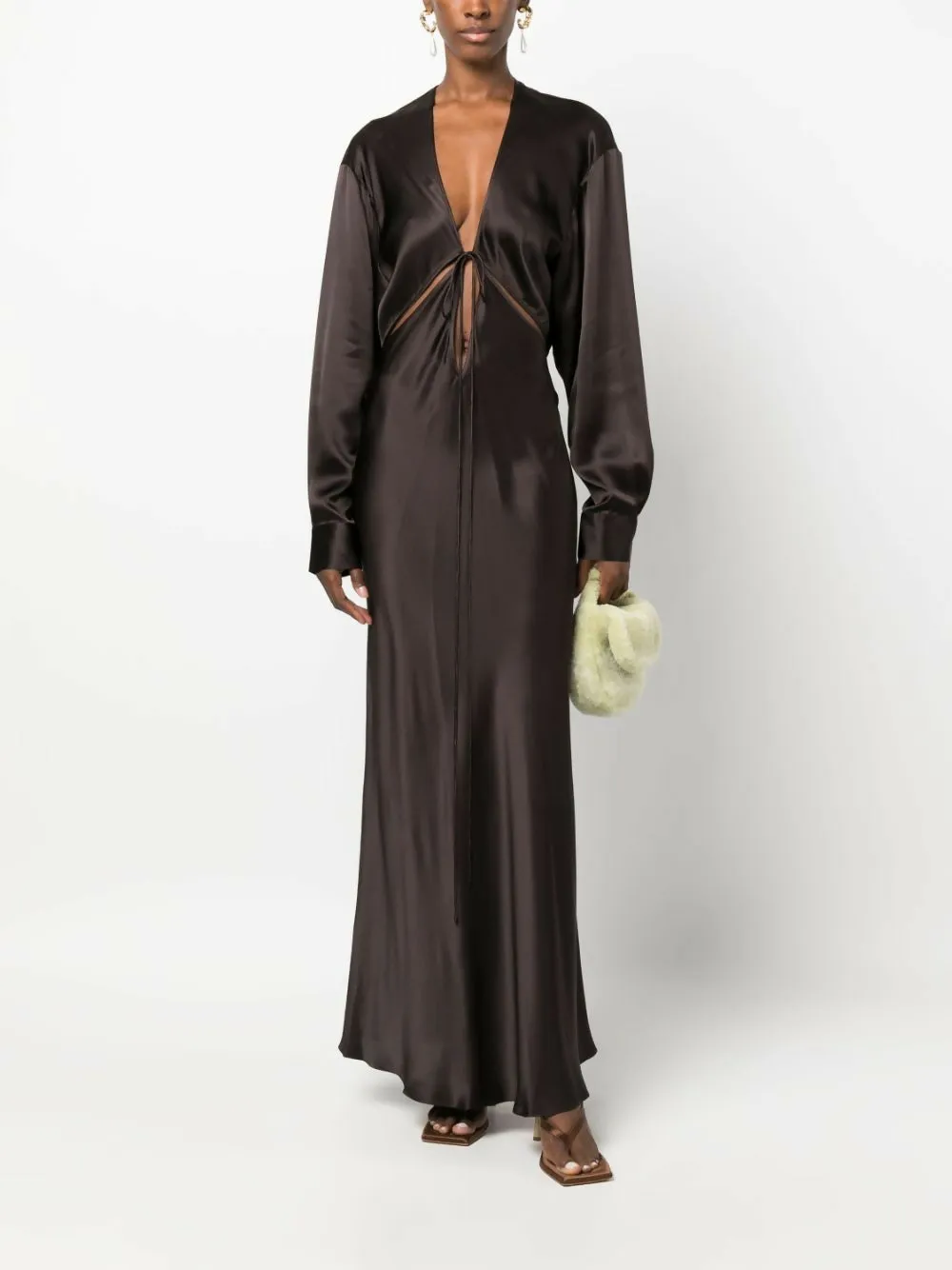 Christopher Esber Triquetra Gown in Cocoa