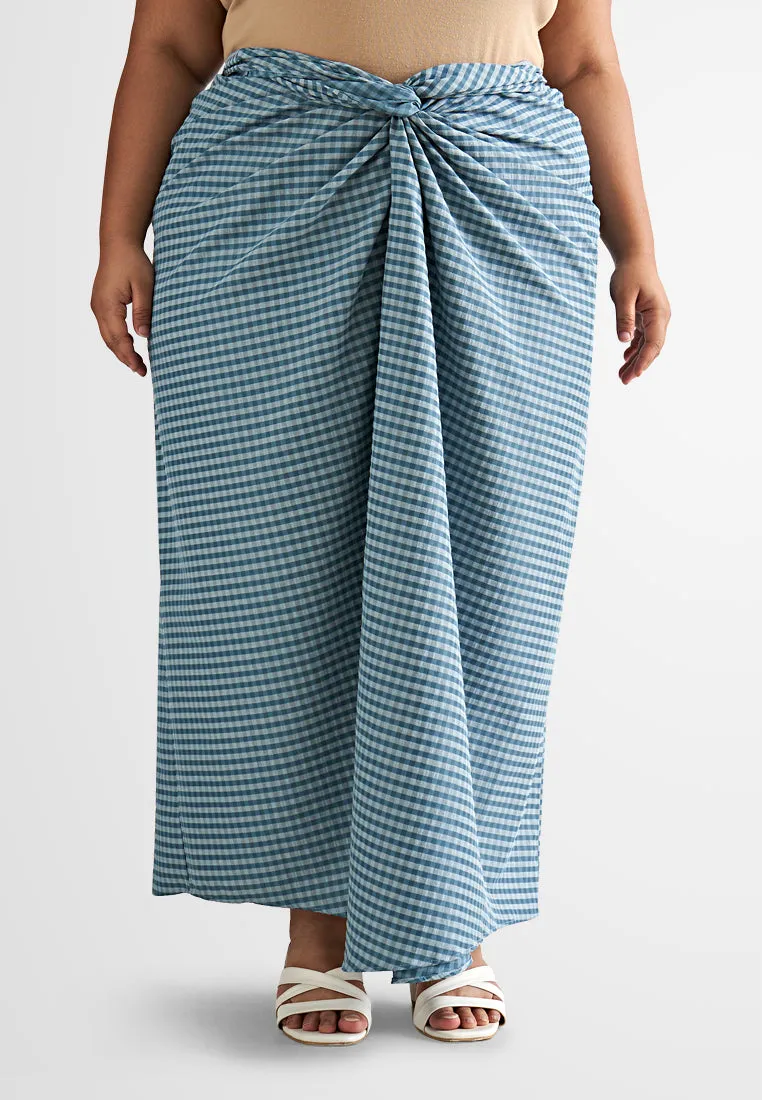 Ciara Semi-Instant Gingham Pario Skirt