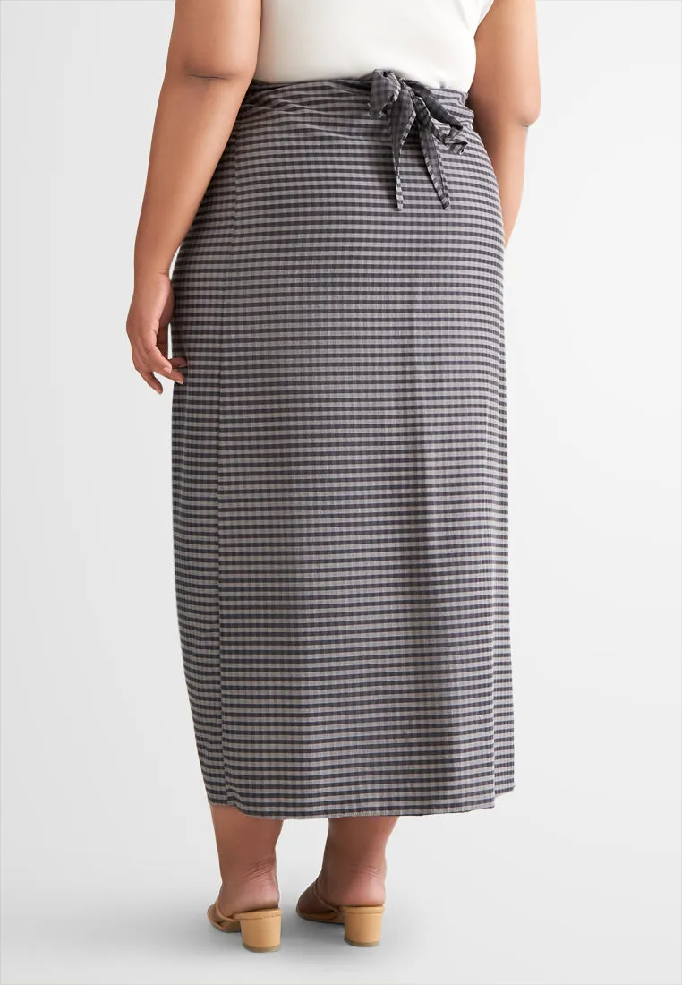 Ciara Semi-Instant Gingham Pario Skirt