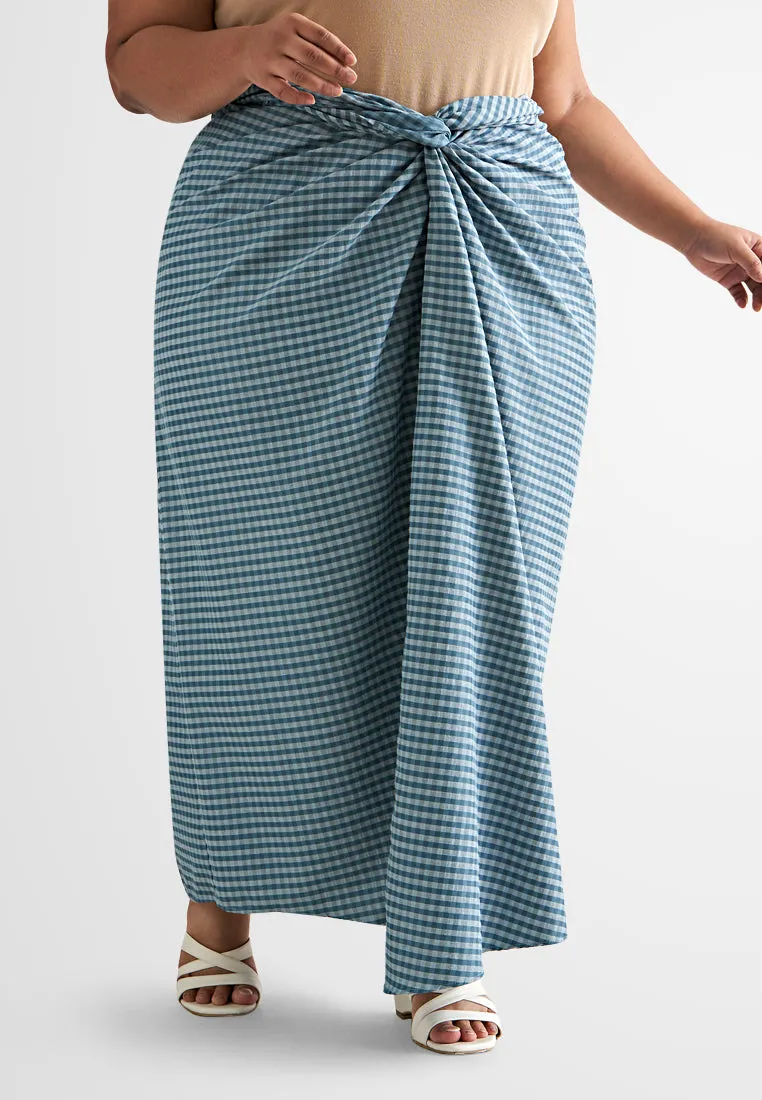 Ciara Semi-Instant Gingham Pario Skirt