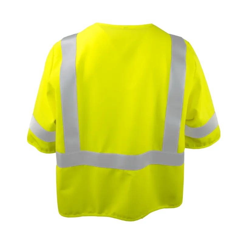 Class 3 Flame Retardant Vest with Zipper Front and Sleeves