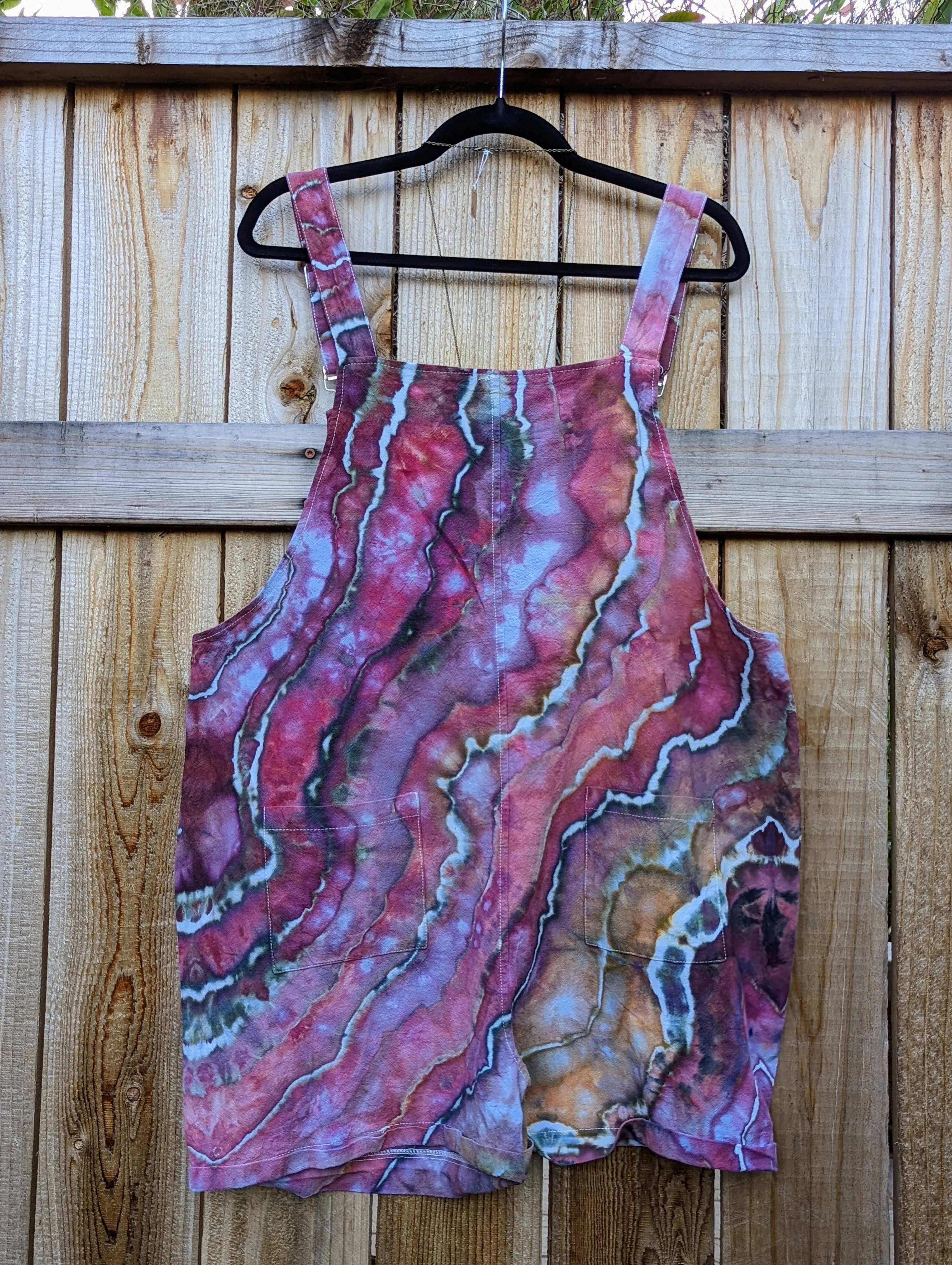 Custom Spiral Maxi Skirt and Geode Overall Shorts & Colander Spiral Tank Top  for Meaghan