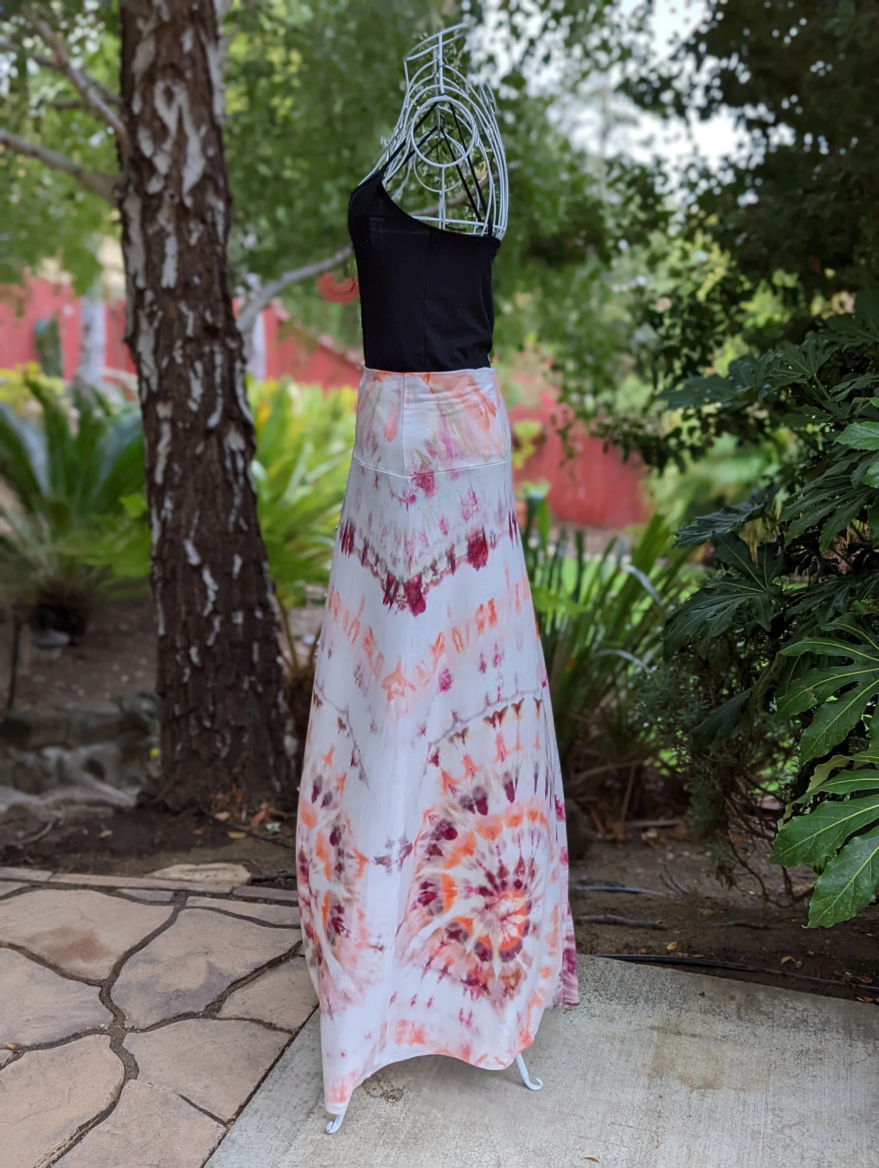 Custom Spiral Maxi Skirt and Geode Overall Shorts & Colander Spiral Tank Top  for Meaghan