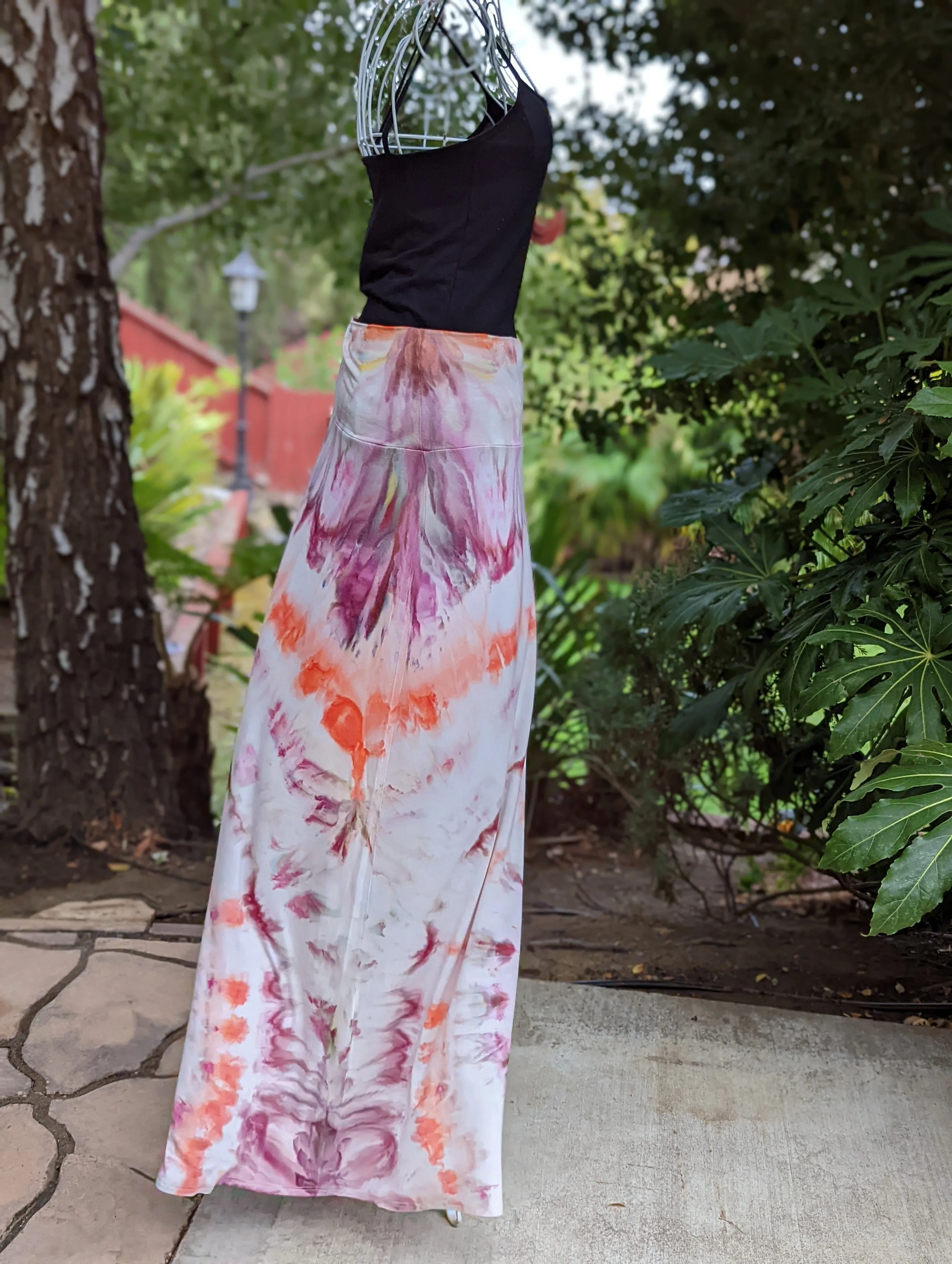 Custom Spiral Maxi Skirt and Geode Overall Shorts & Colander Spiral Tank Top  for Meaghan