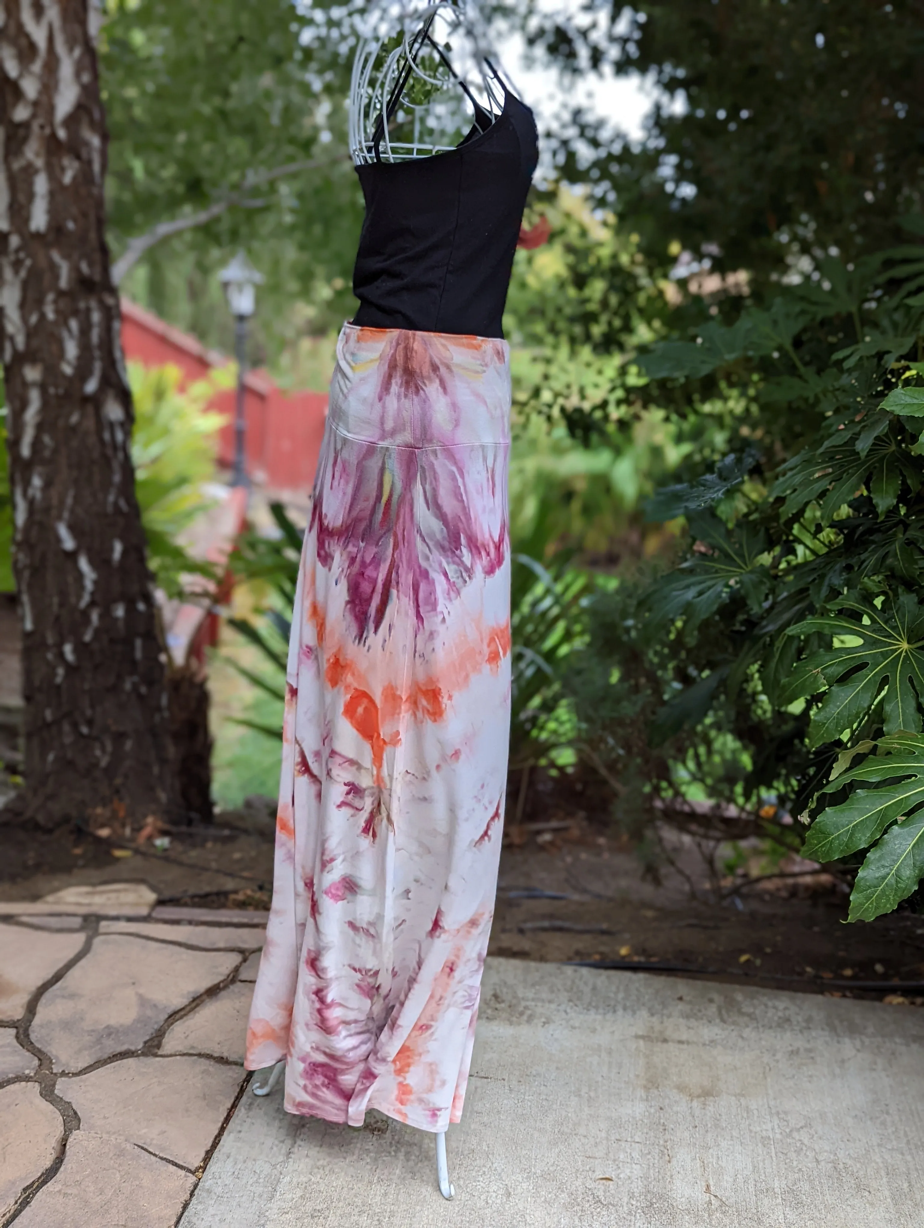 Custom Spiral Maxi Skirt and Geode Overall Shorts & Colander Spiral Tank Top  for Meaghan