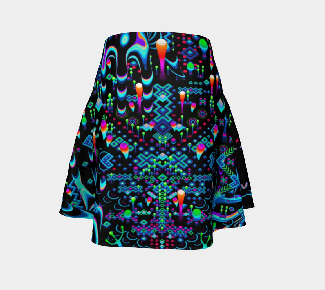 Cyan Mystic Move Flare Skirt | TAS Visuals