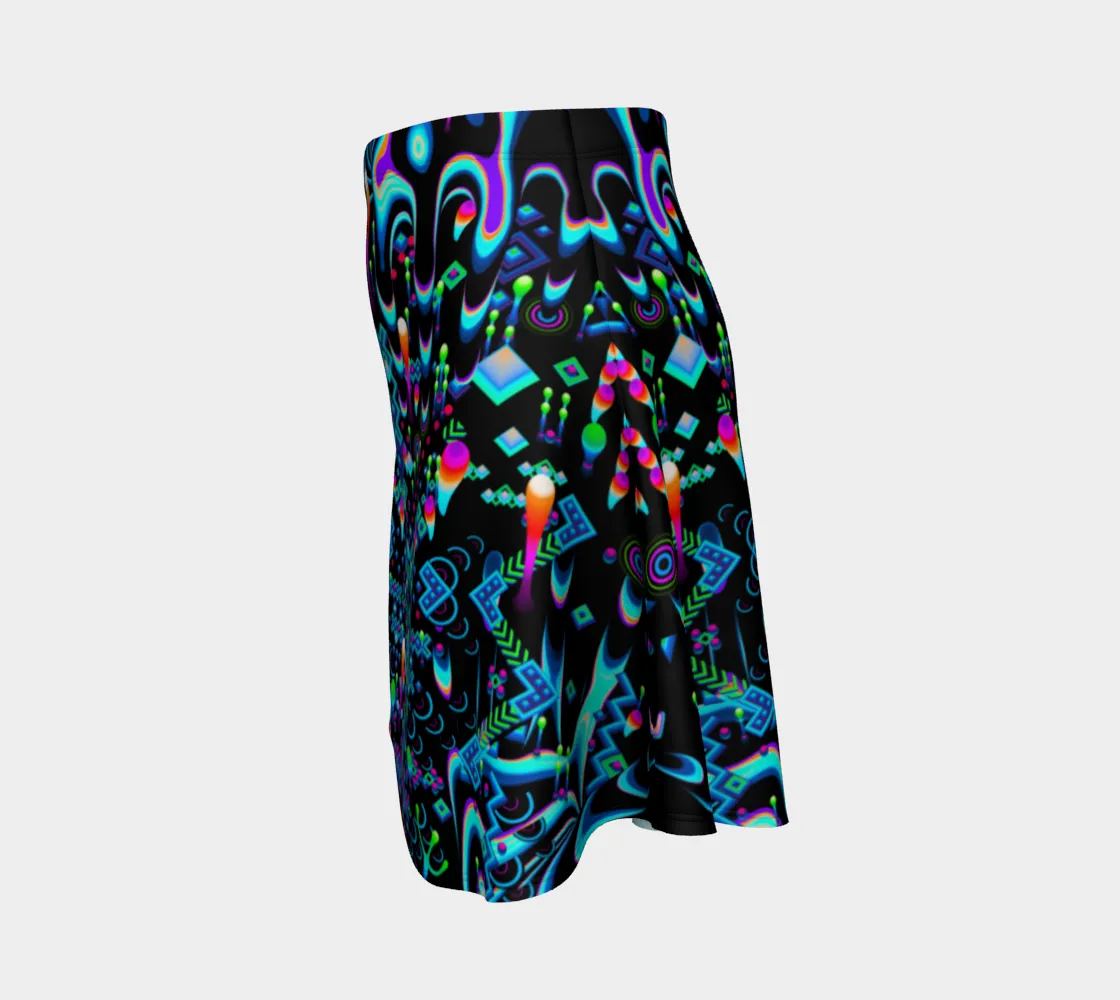 Cyan Mystic Move Flare Skirt | TAS Visuals