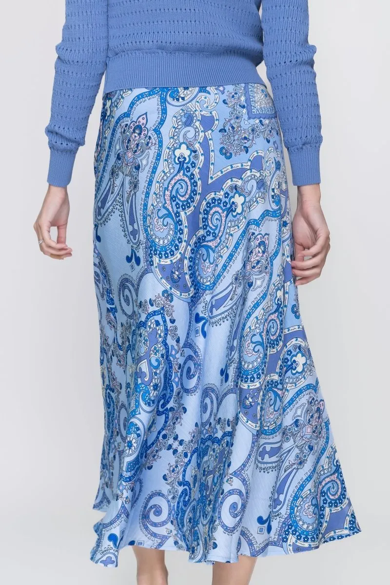 DAKOTA SKIRT (BLUE/PATTERN)